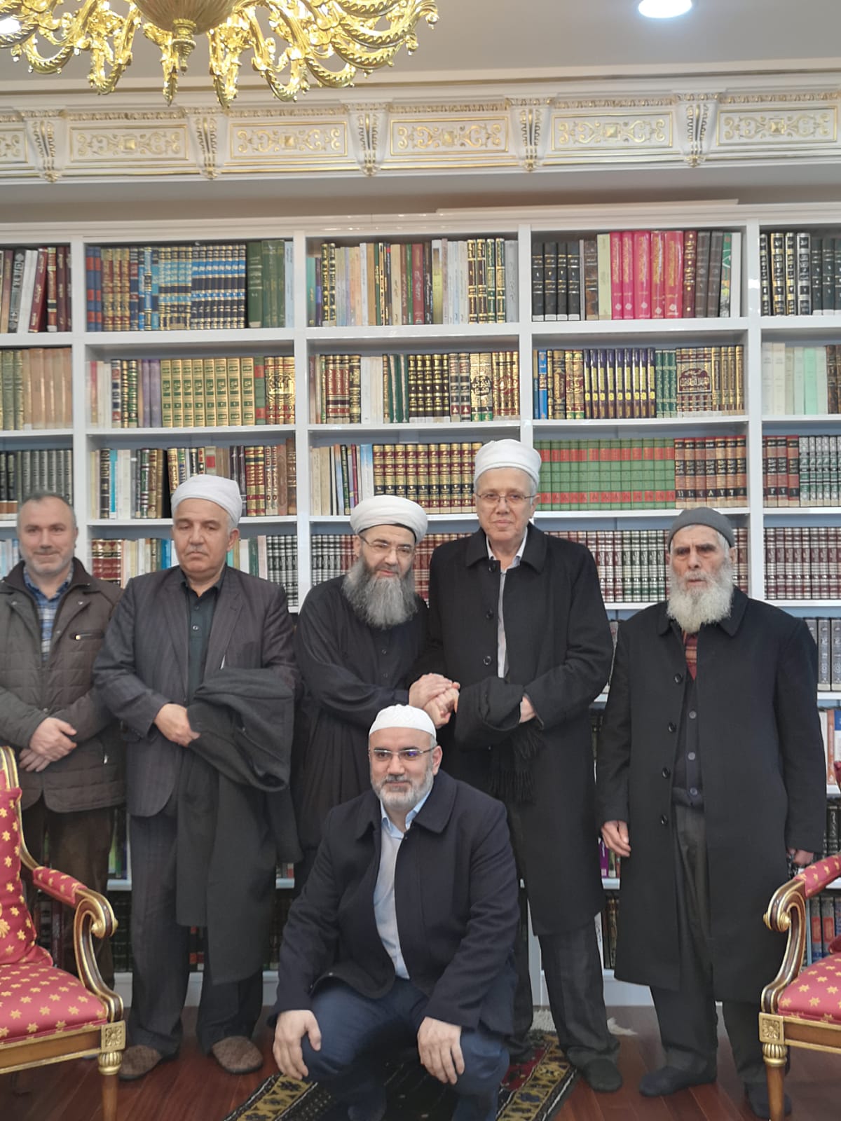 Şeyh Fethullah AYTE Hocaefendi, Cübbeli Ahmet Hocaefendi'yi Tefsir Hânesi'nde ziyâret etti